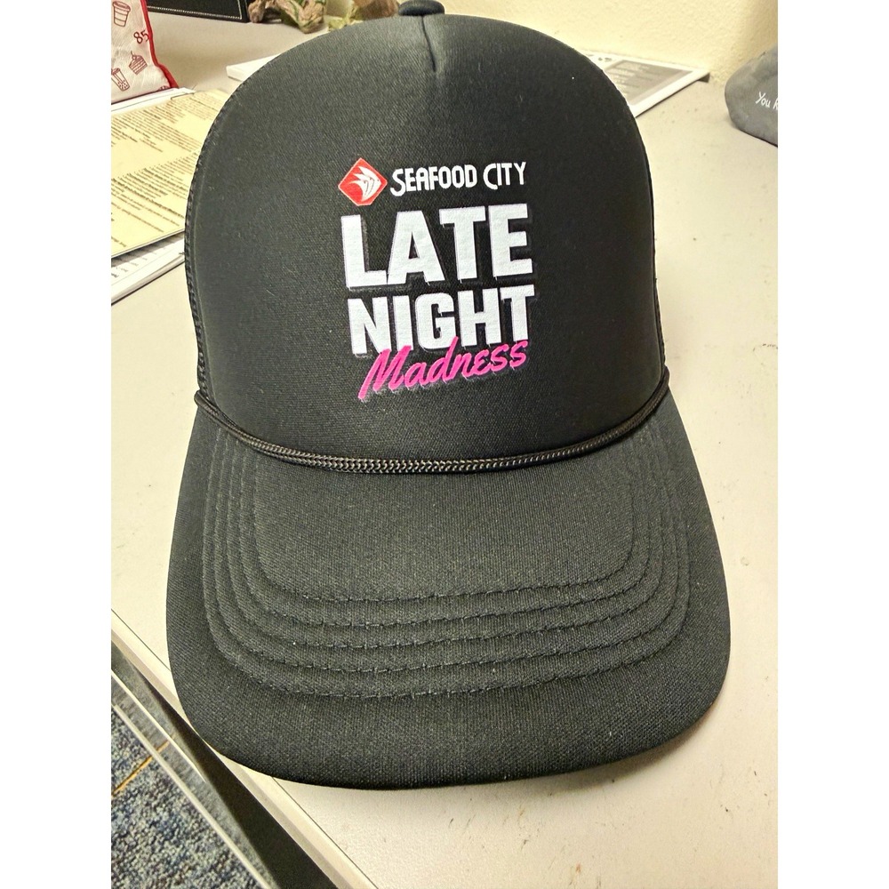 Seafood City Late Night Madness Chula Vista Exclusive Trucker Hat Snapback Black
